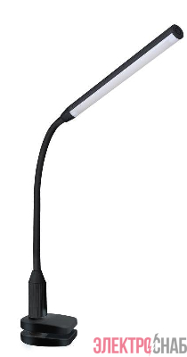 Светильник светодиодный настольный KD-793 C02 6Вт 4000К 230В сенсор. вкл. 4 уровня яркости зажим-струбцина черн. Camelion 12491