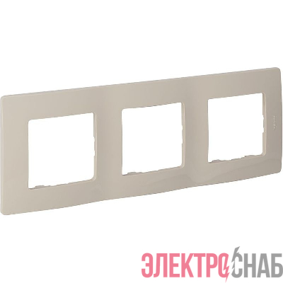 Рамка 3-м СП Etika IP20 сл. кость IEK 672513