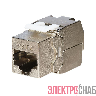 Модуль Keystone Jack RJ-45(8P8C) FTP экранир. кат.6 тип 180град. самозажимной PRO Rexant 02-0261