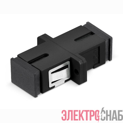 Соединитель проходной SC-SC SM для одномод. кабеля simplex черн. Cabeus 10596c