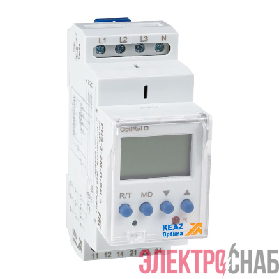 Реле контроля фаз OptiRel D PHS-3-2M-D-PP-2 цифровое 3Ф 2СО КЭАЗ 357850
