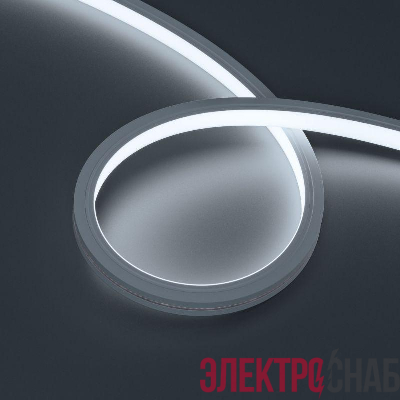 Лента светодиодная MOONLIGHT-TOP-X320-13х12mm 24V White 6000К 5Вт/м IP67 sauna wire x2 вывод вниз герметичная (уп.15м) Arlight 051135