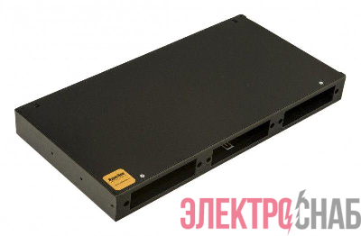 Бокс оптический FO-19R-1U-3хSLT-W140H42-24UN-BK универс. 19дюйм от 8 до 24 портов (SC duplex LC ST FC) (со спайс. пласт. без пигтейлов. и прох. адапт.) 1U черн. Hyperline 250427