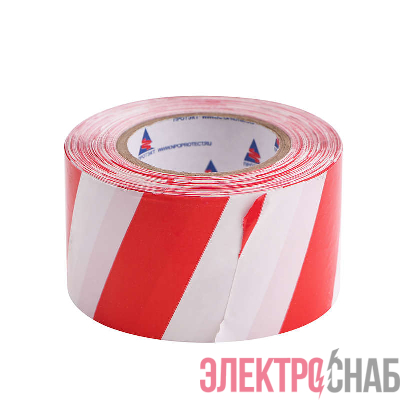 Лента оградительная ЛО-200 50мм "Эконом" бел./красн. (рул.200м) Протэкт УП-00003727