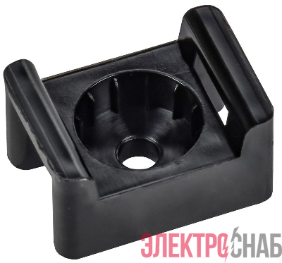 Площадка монтажная 16х23 под пистолет черн. (уп.100шт) IEK UHP20-16-23-100-K02