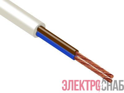 Провод TOKOV ELECTRIC ПВС 2х0.75 380В Б (уп.50м) 1945426