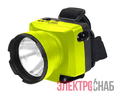 Фонарь аккумуляторный налобный AccuFH7-L3W-gn 1LED 3Вт IP20 140лм 2 режима: 100проц. 60мин/50проц. 240мин аккум. 0.9А.ч регулир. угол наклона зел. ФАZА 2857668