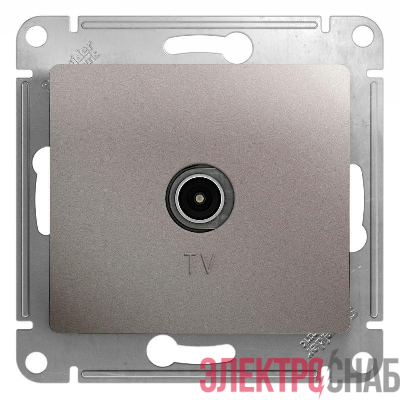 Розетка телевизионная TV Glossa коннектор механизм платина SE GSL001293