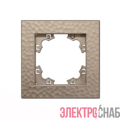 Рамка 1-м Афина фактурная шампань Universal A10053-Br