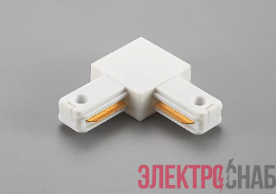 Коннектор L-образный PTR P CL-WH пластик бел. JazzWay 5052093