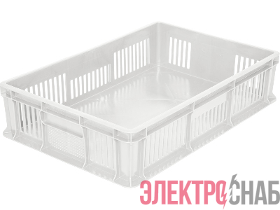 Ящик 600х400х140 мм дно сплош.стенки перф.без ручек натуральный морозостойкий 705.02.02 м 705.02.02 м