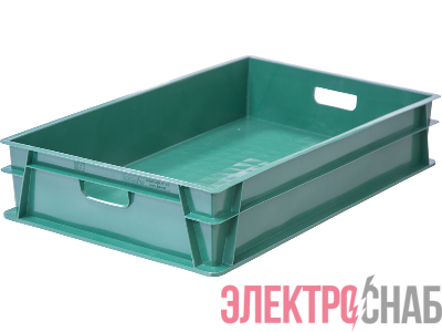 Ящик 740х465х145 сплошной  зелёный 404Т-2 404Т-2