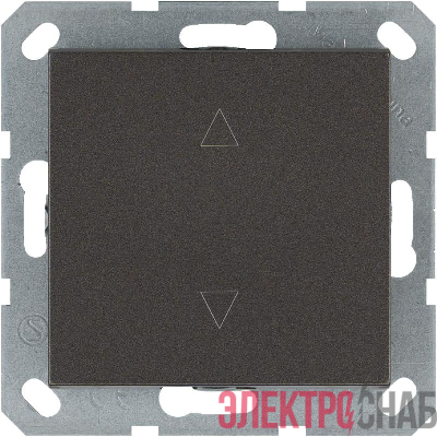 Выключатель для жалюзи 1-кл. 10А IP20 механизм мокко Jasmart G3018Z