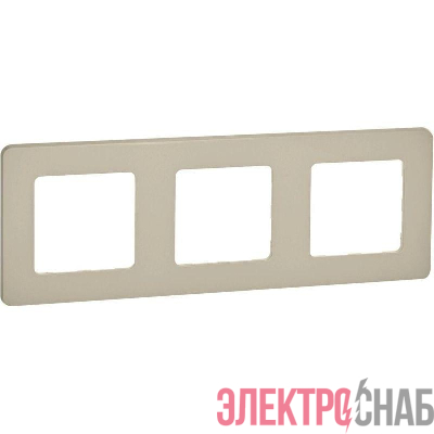 Рамка 3-м Inspiria сл. кость IEK 673951