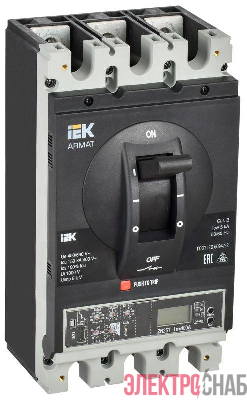 Выключатель автоматический в литом корпусе 3п I 150кА 630А расцепитель электронный продвинутый ARMAT IEK AR-MCCB-3I-150-0630A-ELPC