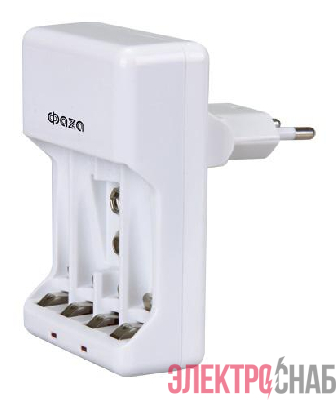 Устройство зарядное B-55A Ni-Cd/Ni-MH (4хAA/4хAAA/1х9В "Крона") индикатор зарядки складывающ. вилка ФАZА 2858696