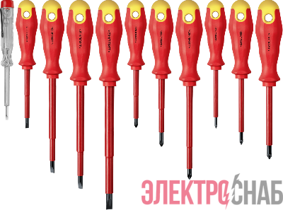Набор отверток диэлектрических OHT-Otd01-H11 (11шт) ОНЛАЙТ 90562