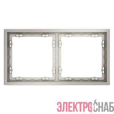 Рамка 2-м S70 пластик. кашемир Voltum VLS100203