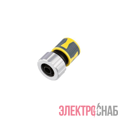 Коннектор для шланга быстросъемный 3/4дюйм с зажимной шайбок из цинка ЧЕТЫРЕ СЕЗОНА 62-0306-F