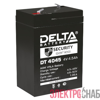 Аккумулятор ОПС 4В 4.5А.ч для прожекторов DT 4045 Delta 4614010040021