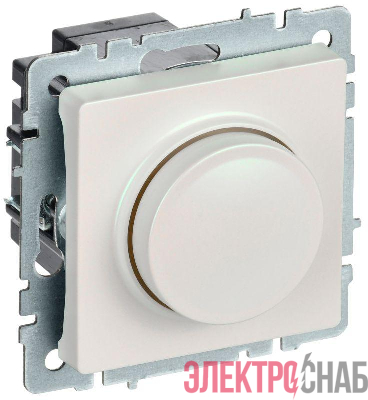 Светорегулятор СП BRITE пов-наж. 600Вт СС10-1-0-БрЖ механизм жемчуж. IEK BR-D20-0600-K36