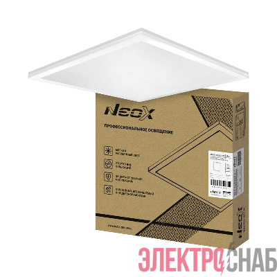 Светильник светодиодный ДВО-02 G3640-ОПАЛ 36Вт 4000К 588х588 универс. для потолка грильято панель NEOX 4690612062877