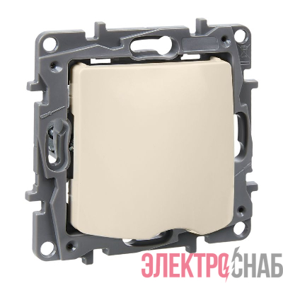 Вывод кабеля СП Etika с зажимом для кабеля механизм сл. кость IEK 672329