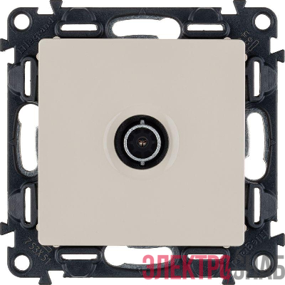 Розетка телевизионная TV 1-м Valena Life 0-2400МГц с топологией "звезда" с лицев. панелью механизм сл. кость Leg 753551