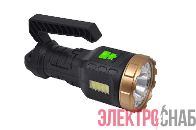 Фонарь аккумуляторный ручной GFL209 10Вт 250лм Li-ion 1200мА.ч LED GAUSS GF209
