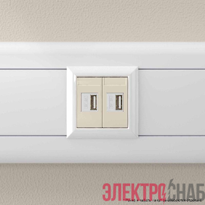 Устройство зарядное USB 2.1А 2мод. Avanti "Ванильная дымка" DKC 4405542