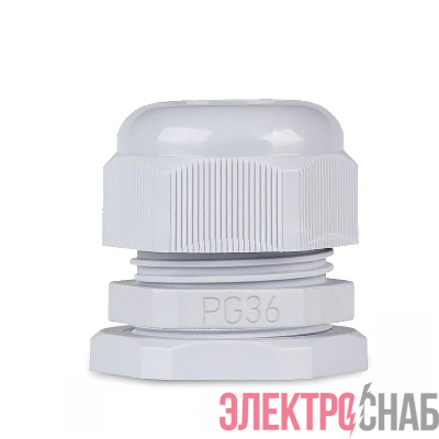 Ввод кабельный (сальник) PG-36 IP68 сер. TOKOV ELECTRIC TKE-PG-36-G