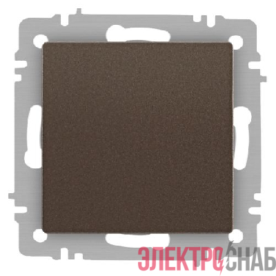Выключатель 1-кл. СП Accent 6-101-08 10А IP20 250В AL/CU бронза Intro Б0063438