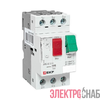 Выключатель автоматический для защиты двигателя АПД-32 6-10А EKF apd-me-10
