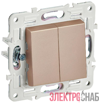 Выключатель перекрестный 2-кл. SKANDY 10А SK-V06Sa песочн. IEK SK-V23-0-10-K98