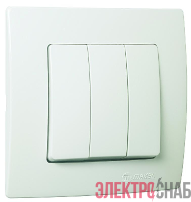 Выключатель 3-кл. Lillium 1вх. 3вых. Makel 32001091