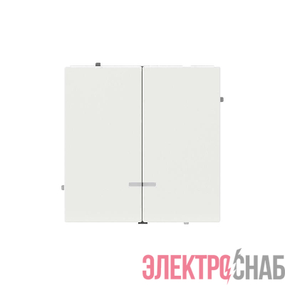Выключатель 2-кл. KANT с подсветкой бел. магнолия DKC 7000134