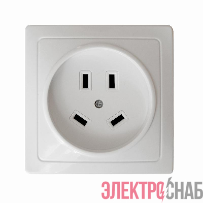 Розетка 1-м ОП 32А 440В IP20 3P+N для плиты с заземл. бел. Universal 5316