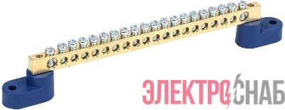 Шина нулевая ШНИ-6х9-20 У2-С на 2-х. угл. изол. IEK YNN10-69-20C2-K07