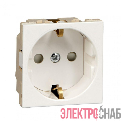 Розетка 1-м СП 1мод. В45 16А IP20 с заземл. для кабель-канала бел. RAL9010 SE RN16-113-BE
