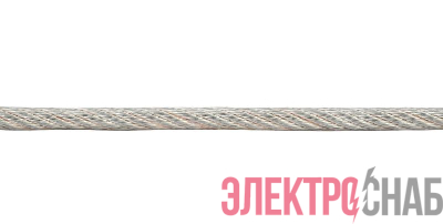 Трос в ПВХ изоляции d4.0-5.0мм DIN 3055 (SWR) сталь (уп.100м) Zitar 101923