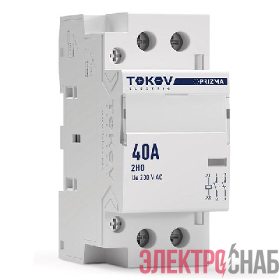 Контактор модульный 36мм 40А 230В АС 2НО PRIZMA TOKOV ELECTRIC TKE-PZ-MC-2-40-230-20