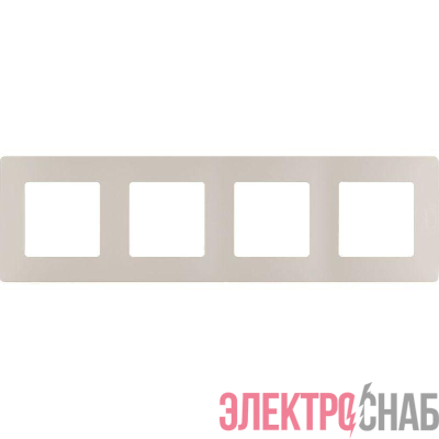 Рамка 4-м Etika сл. кость IEK 672514
