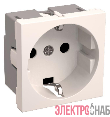 Розетка 1-м 2мод. РКС-20-30-П-К 45х45 с заземл. бел. PRIMER IEK CKK-40D-RSZB2-K01-K