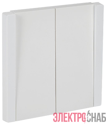 Выключатель 2-кл. СП FORTE&PIANO 10А FP205 бел. IEK FP-V20-0-10-1-K01