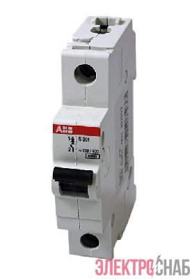 Выключатель автоматический модульный 1п D 10А 6кА S201 D10 ABB 2CDS251001R0101