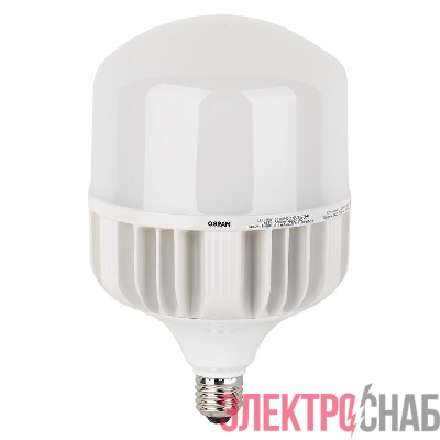 Лампа светодиодная высокомощная LED HW 65Вт T матовая 4000К нейтр. бел. E27 6500лм 140-265В с адаптером E40 угол пучка 200град. PF&amp;amp;gt;/=09 (замена 650Вт) OSRAM 4058075576896