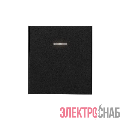 Переключатель перекрестный 1-кл. СП STRONG 10А с подсветкой антрацит Kranz KR-78-0718-5