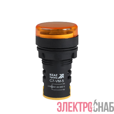 Индикатор напряжения OptiSignal Compact D22 С7-VM-5 желт. 20-500В AC AD22VM КЭАЗ 362190
