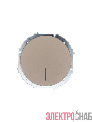 Выключатель 1-кл. СП OSEN 10А IP20 с подсветкой механизм титан LEZARD 743-3788-111