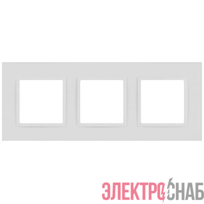 Рамка 3-м Elegance 14-5013-01М Classic для розеток и выключателей матов. бел. Эра Б0065826